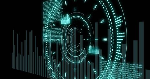 Futuristic Data Processing with Scope Scanning Visualization - Download Free Stock Images Pikwizard.com