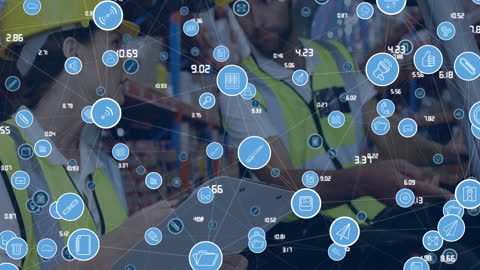 Digital Network Overlay on Inventory Management in Warehouse