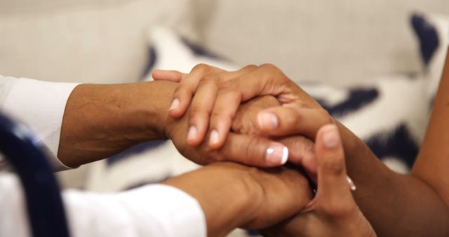 Close-up of People Holding Hands in Support and Comfort - Download Free Stock Images Pikwizard.com