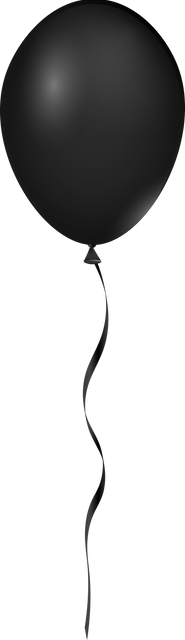 Single Black Balloon With Ribbon on Transparent Background - Download Free Stock Videos Pikwizard.com