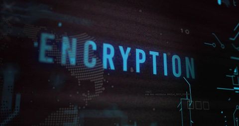 Digital Encryption Concept with Data Processing Elements - Download Free Stock Images Pikwizard.com