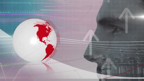 Global Business and Network Digital Interaction Concept