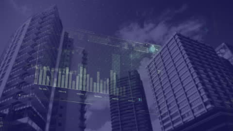 Urban Data Processing Visualization in Modern City