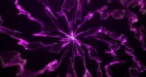 Hypnotic Neon Purple Smoke and Light Trails on Black Background - Download Free Stock Images Pikwizard.com