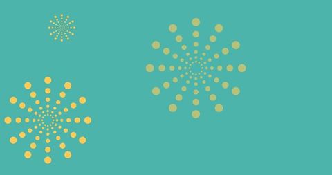 Orange Firework Patterns on Green Background - Download Free Stock Images Pikwizard.com
