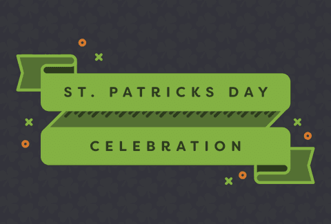 St. Patrick's Day Celebration Text Transparent Illustration