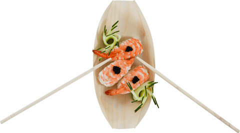 transparent background fresh salmon sushi with chopsticks arrangement - Download Free Stock Videos Pikwizard.com