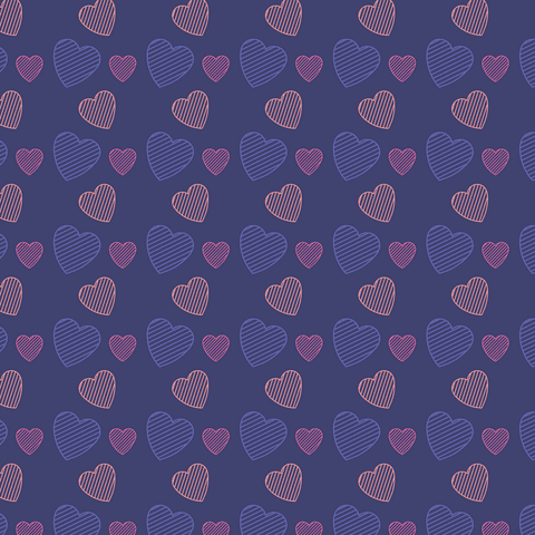 Seamless Pattern of Colorful Hearts on Transparent Blue Background - Download Free Stock Videos Pikwizard.com