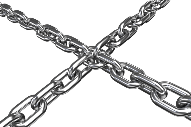 Wide metallic chain parts crossing each other against transparent shiny background - Download Free Stock Videos Pikwizard.com