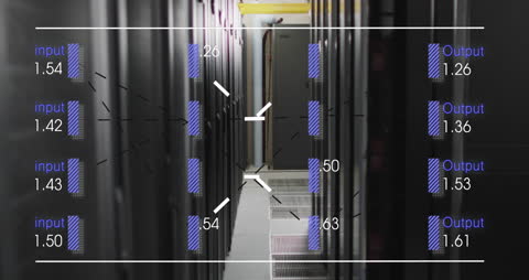 Digital Data Processing in Computer Servers Visualization