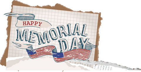 happy memorial day collage with american flag elements on transparent background - Download Free Stock Videos Pikwizard.com
