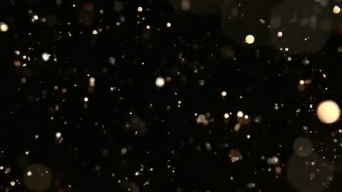 Blowing Cosmic Golden Dust Amongst Floating Particles