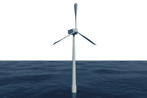 transparent background offshore wind turbine realistic illustration - Download Free Stock Videos Pikwizard.com