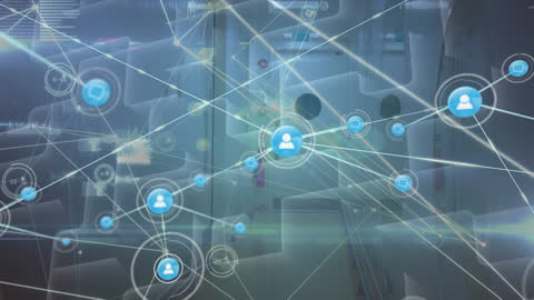 Digital Connections Visualization Concept in Modern Setting