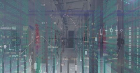 Financial Data Analysis in Digital Server Room - Download Free Stock Images Pikwizard.com