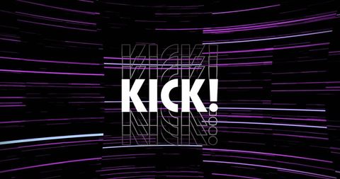 Dynamic Kick Text with Futuristic Lens Flare and Cubes - Download Free Stock Images Pikwizard.com