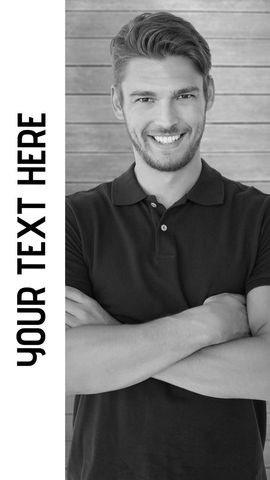 professional friendly male with crossed arms - Download Free Stock Templates Pikwizard.com