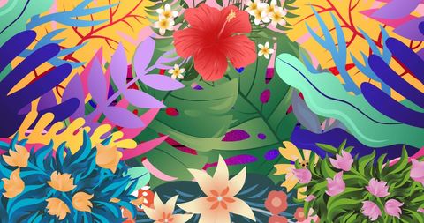 Vibrant Floral Flash Sale Concept with Dynamic Motion Design