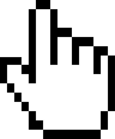 white pixelated hand cursor icon on transparent background - Download Free Stock Videos Pikwizard.com