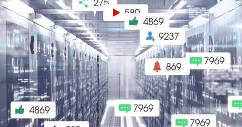 Digital data overlay servers social media interaction