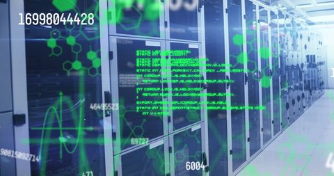 Digital Data Exchange in High-Tech Server Room - Download Free Stock Images Pikwizard.com