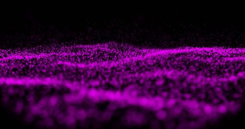 Pink Particle Waves Creating Futuristic Abstract Art