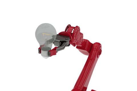robotic arm grasping transparent light bulb innovation concept - Download Free Stock Videos Pikwizard.com