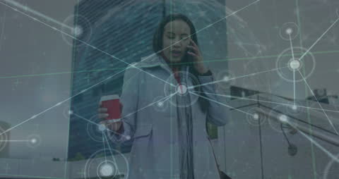 Digital Connections with Woman Talking on Smartphone