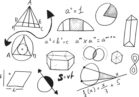 transparent geometric shape illustrations and formulas - Download Free Stock Videos Pikwizard.com