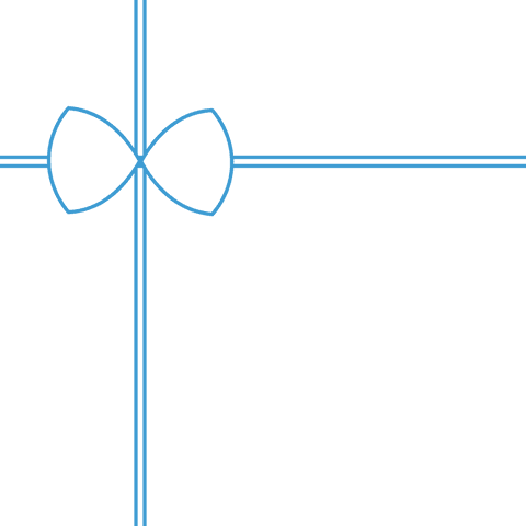 blue present ribbon symbol on transparent background - Download Free Stock Videos Pikwizard.com