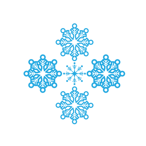 elegant transparent blue snowflake pattern design - Download Free Stock Videos Pikwizard.com