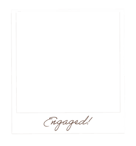 polaroid-style engaged frame on transparent background - Download Free Stock Videos Pikwizard.com