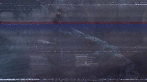 Abstract Glitched DNA and Athlete in Digital Interface