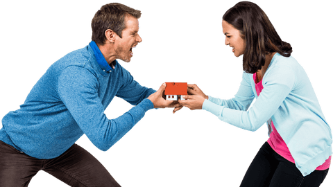 Transparent House Dispute Between Diverse Couple