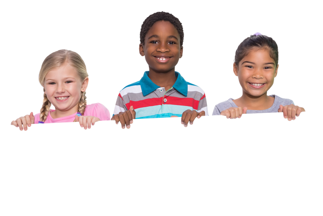 Happy Diverse Children Smiling Together Transparent Background - Download Free Stock Videos Pikwizard.com