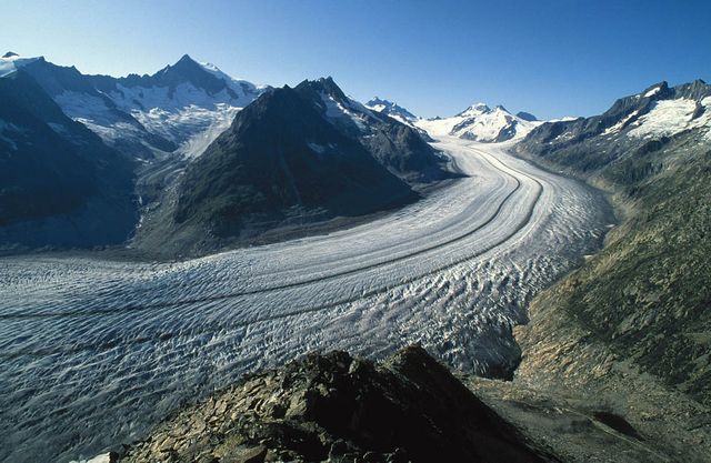 The Aletsch Glacier in Switzerland is the largest valley glacier in the Alps. Its volume loss since the middle of the 19th century is well-visible from the trimlines to the right of the image.  To learn about the contributions of glaciers to sea level rise, visit: <a href="http://www.nasa.gov/topics/earth/features/glacier-sea-rise.html" rel="nofollow">www.nasa.gov/topics/earth/features/glacier-sea-rise.html</a>  Credit: Frank Paul, University of Zurich  <b><a href="http://www.nasa.gov/audience/formedia/features/MP_Photo_Guidelines.html" rel="nofollow">NASA image use policy.</a></b>  <b><a href="http://www.nasa.gov/centers/goddard/home/index.html" rel="nofollow">NASA Goddard Space Flight Center</a></b> enables NASA’s mission through four scientific endeavors: Earth Science, Heliophysics, Solar System Exploration, and Astrophysics. Goddard plays a leading role in NASA’s accomplishments by contributing compelling scientific knowledge to advance the Agency’s mission.  <b>Follow us on <a href="http://twitter.com/NASA_GoddardPix" rel="nofollow">Twitter</a></b>  <b>Like us on <a href="http://www.facebook.com/pages/Greenbelt-MD/NASA-Goddard/395013845897?ref=tsd" rel="nofollow">Facebook</a></b>  <b>Find us on <a href="http://instagram.com/nasagoddard?vm=grid" rel="nofollow">Instagram</a></b>
