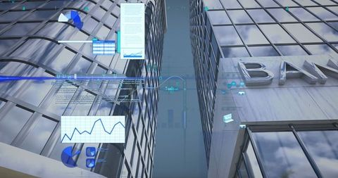 Global Business Data Analysis with Futuristic Graphics - Download Free Stock Images Pikwizard.com