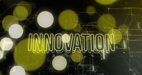 Innovation Concept with Abstract Light Spots - Download Free Stock Images Pikwizard.com