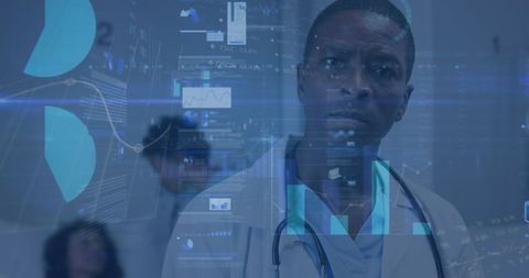 Innovative Technologies in Healthcare with Multitasking Doctor - Download Free Stock Images Pikwizard.com