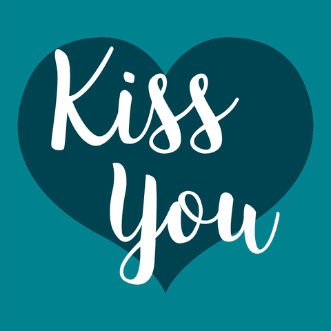 Romantic Kiss You Text with Heart on Transparent Background - Download Free Stock Videos Pikwizard.com