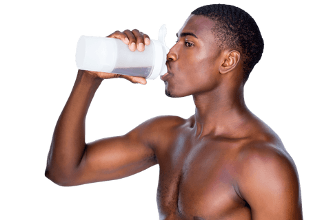 transparent background of sporty man drinking protein shake - Download Free Stock Videos Pikwizard.com