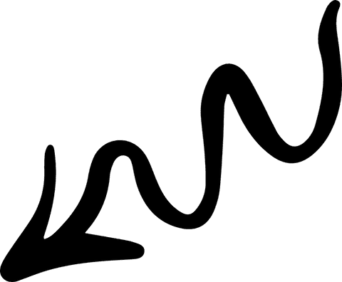 stylized black squiggly arrow on transparent background - Download Free Stock Videos Pikwizard.com