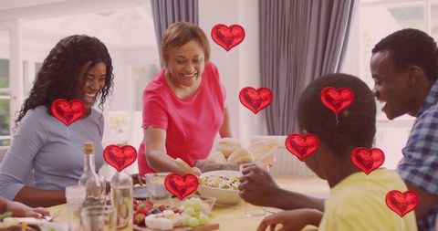 Family Bonding with Heartfelt Vibrance at Dining Table