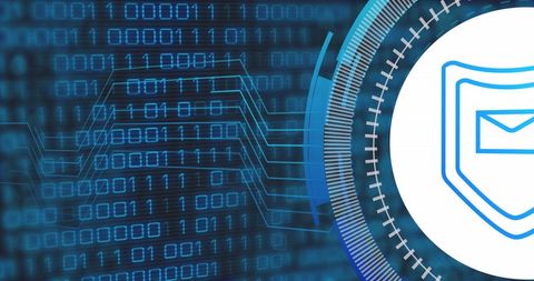 Digital Encryption and Security Interface with Binary Code - Download Free Stock Images Pikwizard.com