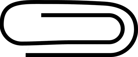 Flat Design Paperclip Icon with Transparent Background