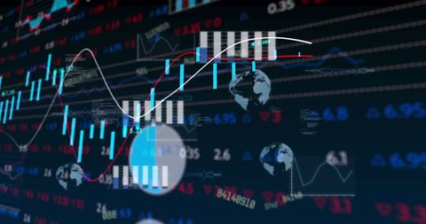 Dynamic Stock Market Data with Global Economy Theme - Download Free Stock Images Pikwizard.com