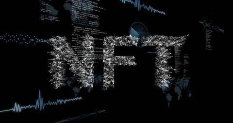 Glitch Art NFT Concept with Abstract Data - Download Free Stock Images Pikwizard.com