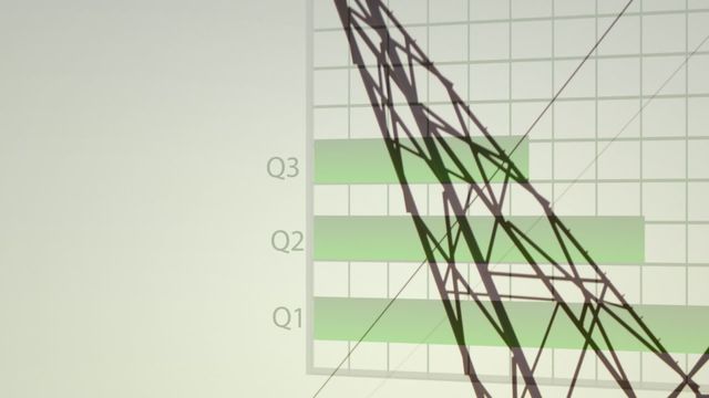 This image presents an abstract visualization featuring electricity pylons and layered with animated data interfaces. It highlights the relationship between technology and energy sectors. Use this for digital illustrations on technology, sustainable energy solutions, or presentations on innovative data analysis techniques.