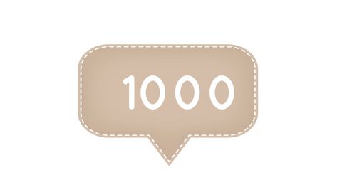 1000 notifications pop-up indicates popular content