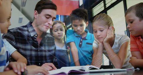 Teacher Engaging Diverse Children in Digital Learning Environment - Download Free Stock Images Pikwizard.com